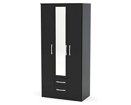 Lynx 3 Door 2 Drawer Wardrobe With Mirror