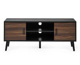 Trent Large TV Stand Up to 55" Walnut & Black