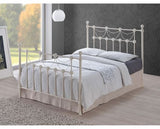 Omero Double Bed Frame - Ivory