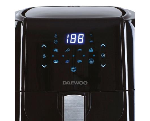 Daewoo 5.5L Air fryer with Single Basket Air Fryer Cookbook and Silicone Tray with Divider