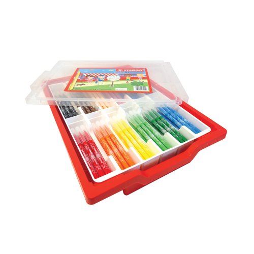 Stabilo Power Felt Tip Pens Classpack with Gratnell Tray Assorted (Pack of 144) F028144N