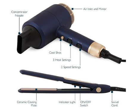 Carmen Twilight Pro Hair Dryer & Straightners