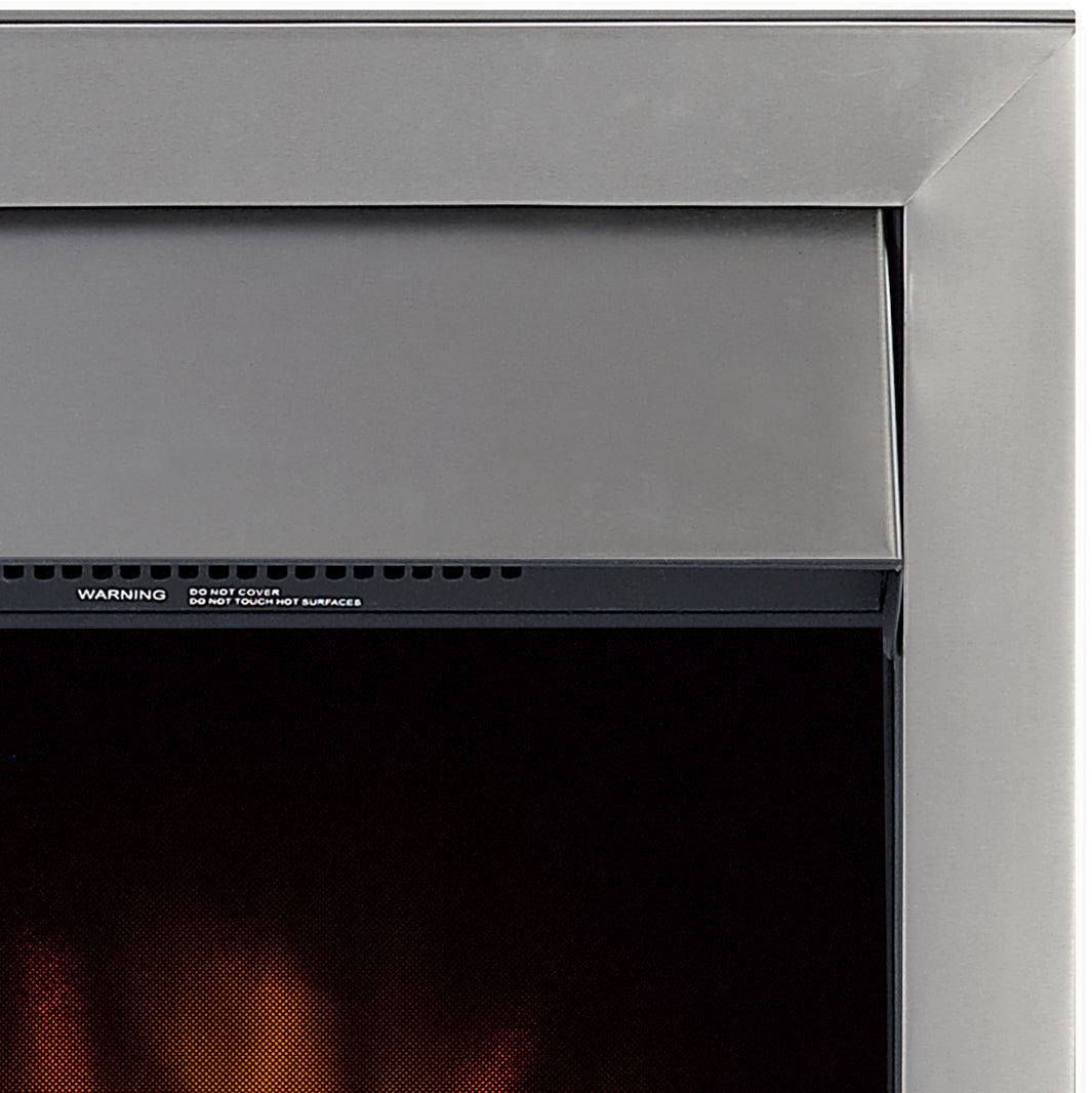 Adam Colorado Electric Fire in Brushed Steel
