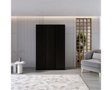 MALVERN 3 DOOR WARDROBE - BLACK