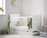 Grace Cot Bed & Under Drawer - White