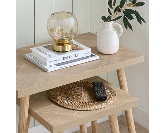 Herringford Nest Of Tables - Oak