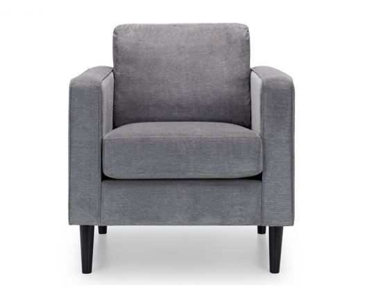HAYWARD CHAIR - DARK GREY CHENILLE FABRIC