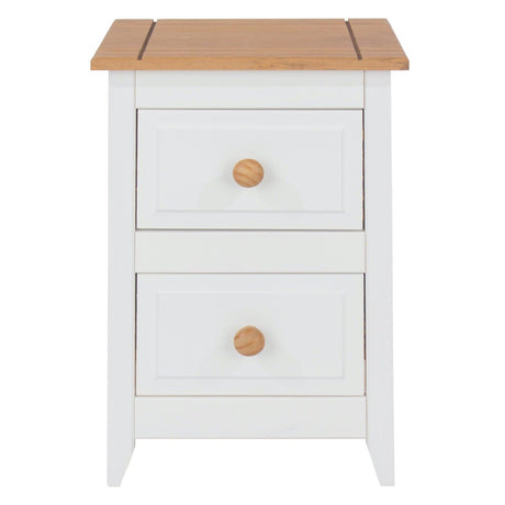 Capri 2 Drawer Petite Bedside Cabinet