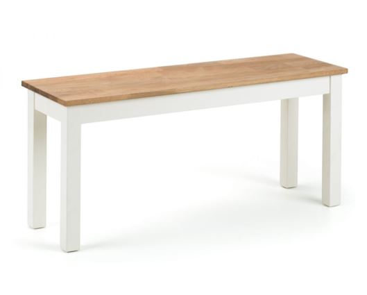 COXMOOR BENCH - WHITE & OAK