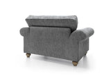 Ingrid Love Seat - Steel Grey