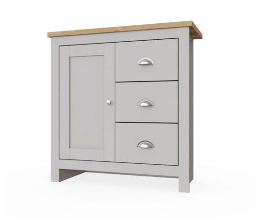 Lisbon 1 Door 3 Drawer Sideboard