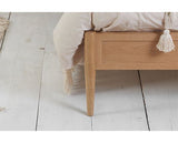 Leonie King Rattan Bed - Oak