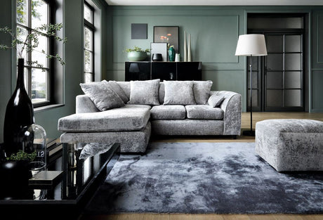 Harriet Left Corner Sofa- Light Grey