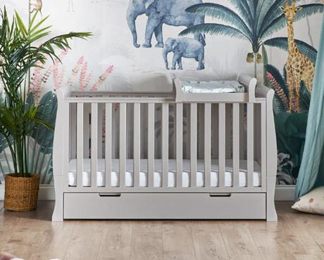 Stamford Cot Top Changer-Warm Grey