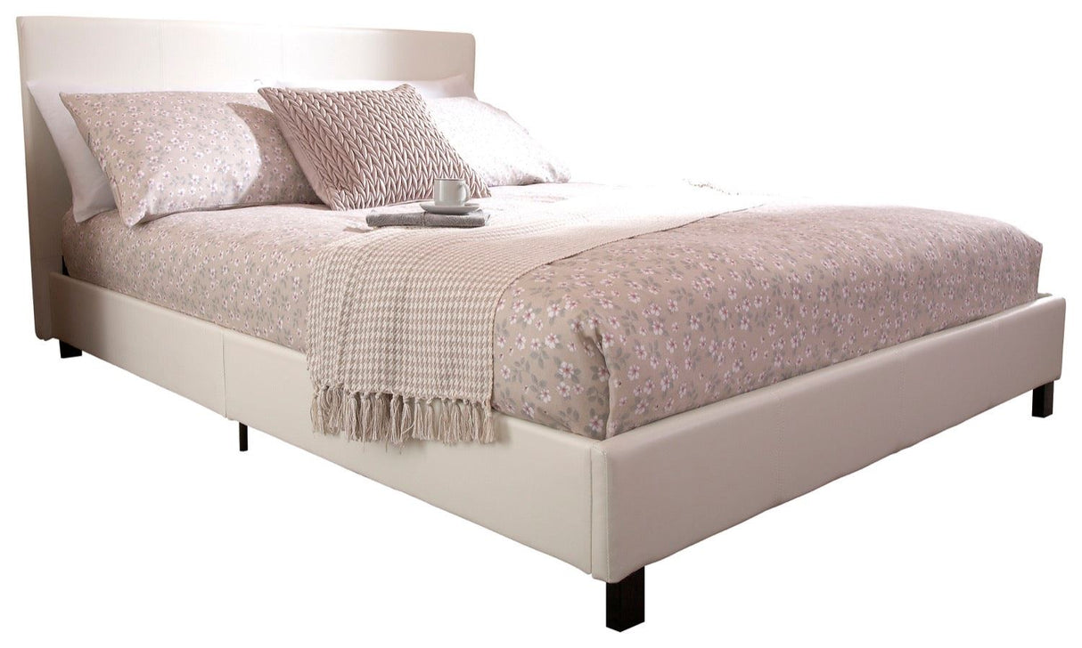 120cm bed in a box white