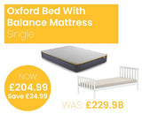 Oxford Bed with SleepSoul Balance Mattress - Single