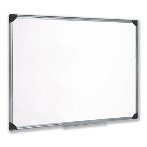 5 Star Office Whiteboard Drywipe Magnetic with Pen Tray and Aluminium Trim 900x600mm