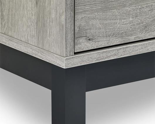 Bali 6 Drawer Wide Chest Grey Oak
