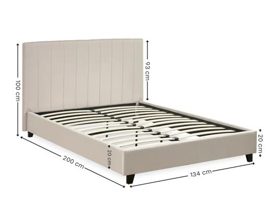 Aylen Bed Oatmeal  - Small Double