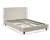 Aylen Bed Oatmeal  - Small Double