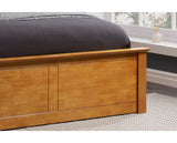 Phoenix King Ottoman Bed - Oak