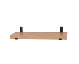 Jackson 80cm chunky shelf with sit on brackets - oak effect