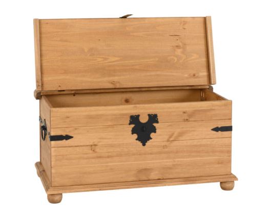 Corona Single Storage Chest - Distressed Waxed Pine