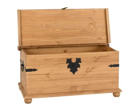 Corona Single Storage Chest - Distressed Waxed Pine