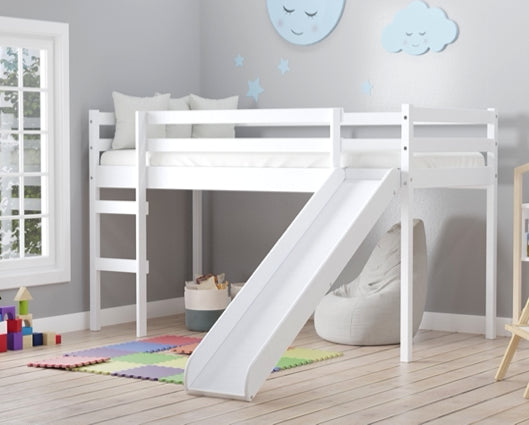 90CM FRANKIE MIDI SLEEPER WITH SLIDE WHITE