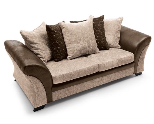 Farrow 3 Seater - Brown & Beige