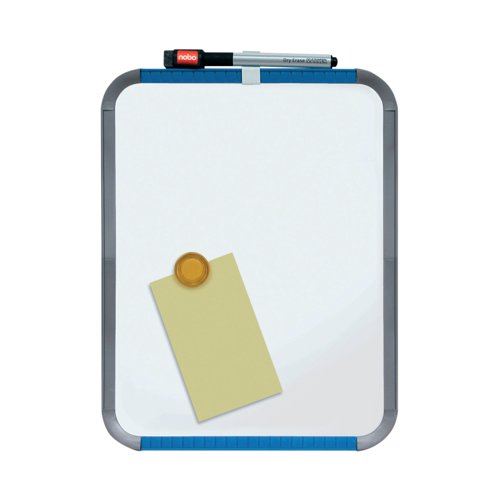 Nobo Mini Magnetic Whiteboard Slim Frame 220x280mm Silver Trim QB05142ASTD