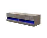 Galicia 120cm wall tv unit with led grey