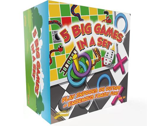 Traditional Garden Games 5-in-1 Jumbo Game Set