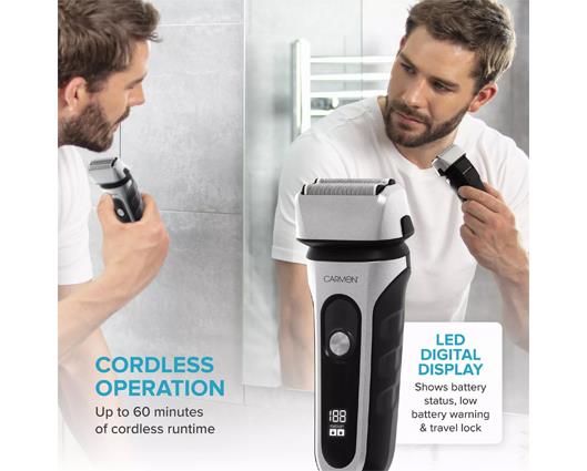 Mens Foil Shaver with LED