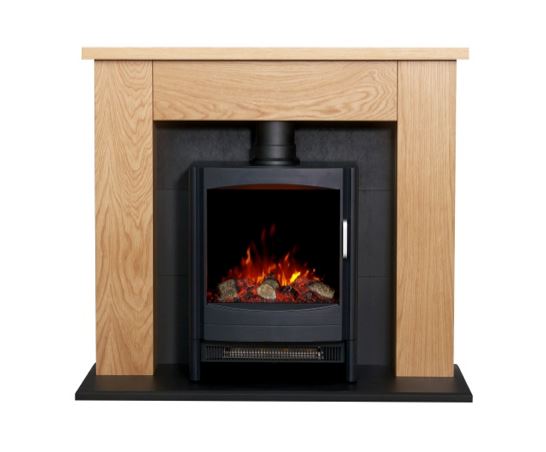 Chester in Oak with Keston Stove