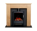 Chester in Oak with Keston Stove