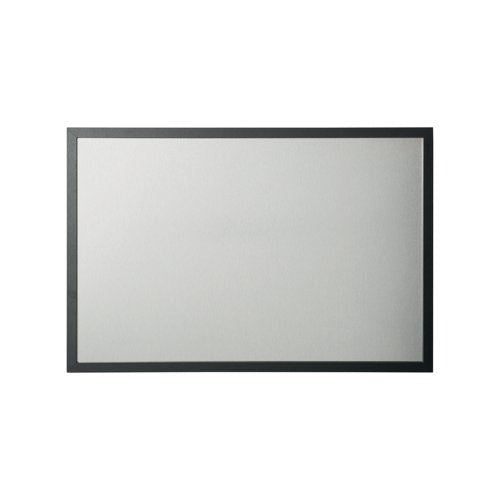 Bi-Office Silver Finish Magnetic Board Black Frame 60x45cm MM04100169