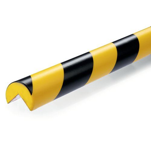 Durable Corner Protection Profile C25R Yellow&#47;Black (Pack of 5) 1100130