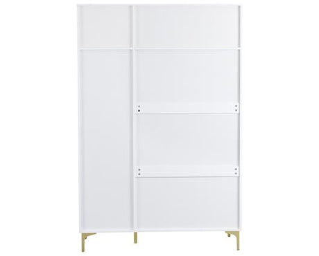 MIAMI 3 DOOR WARDROBE - WHITE/GOLD