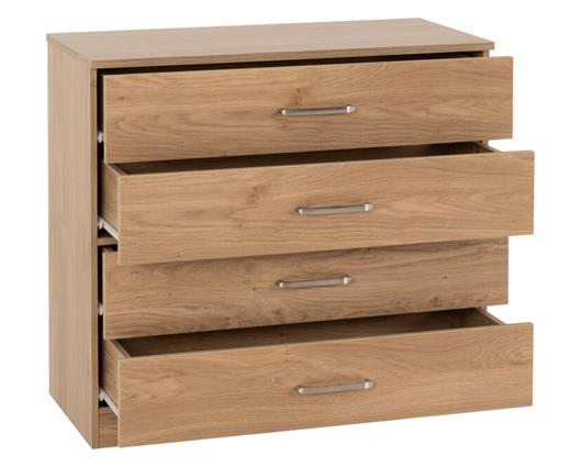 DAKOTA 2 DOOR WARDROBE BEDROOM SET - OAK EFFECT