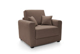 Olly Single Sofa Bed - Tan Brown