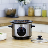 Swan 1.5L Slow Cooker Stainless Steel