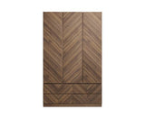 Catania 3 Door 4 Drawer Wardrobe Royal Walnut