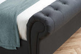 Castello Double Bed - Charcoal