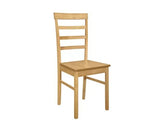 Upton Ladder Back Chair Oak - Pair