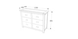 Boston 3+3 Drawer Wide Chest