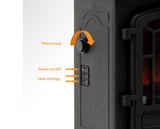 The Ripon Electric Stove in Black