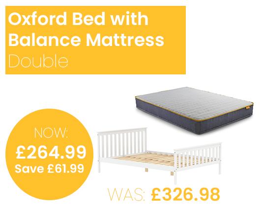 Oxford Bed with SleepSoul Balance Mattress - Double