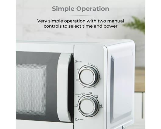 Tower 20L 800W Manual Microwave