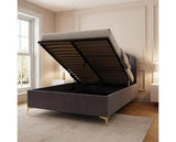 Pettine End Lift Ottoman King Bed - Grey